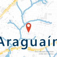 Mapa com localização da Agência AC ARAGUAINA
