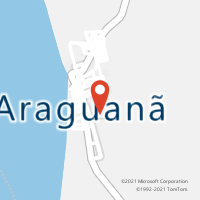 Mapa com localização da Agência AC ARAGUANA