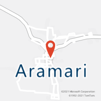 Mapa com localização da Agência AC ARAMARI
