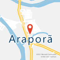 Mapa com localização da Agência AC ARAPORA