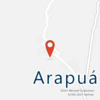 Mapa com localização da Agência AC ARAPUA