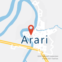 Mapa com localização da Agência AC ARARI