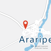 Mapa com localização da Agência AC ARARIPE
