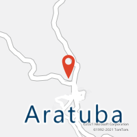 Mapa com localização da Agência AC ARATUBA