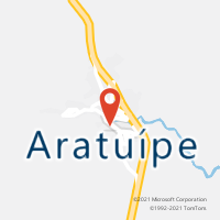 Mapa com localização da Agência AC ARATUIPE
