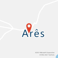 Mapa com localização da Agência AC ARES