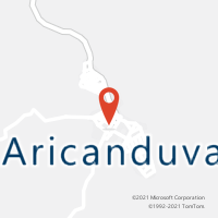 Mapa com localização da Agência AC ARICANDUVA