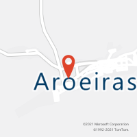 Mapa com localização da Agência AC AROEIRAS