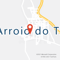 Mapa com localização da Agência AC ARROIO DO TIGRE