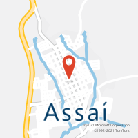 Mapa com localização da Agência AC ASSAI