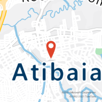 Mapa com localização da Agência AC ATIBAIA