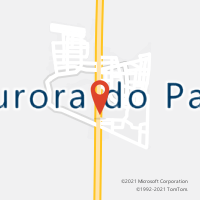 Mapa com localização da Agência AC AURORA DO PARA