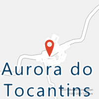 Mapa com localização da Agência AC AURORA DO TOCANTINS