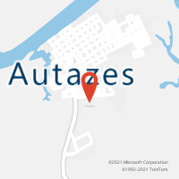 Mapa com localização da Agência AC AUTAZES
