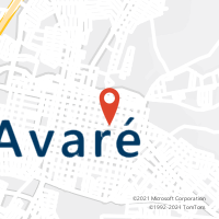 Mapa com localização da Agência AC AVARE