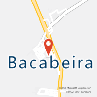 Mapa com localização da Agência AC BACABEIRA