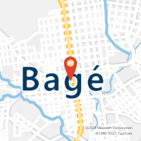 Mapa com localização da Agência AC BAGE