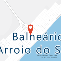 Mapa com localização da Agência AC BALNEARIO ARROIO DO SILVA