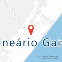 Mapa com localização da Agência AC BALNEARIO GAIVOTA