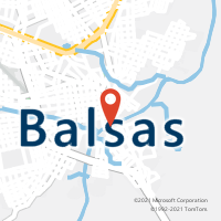Mapa com localização da Agência AC BALSAS