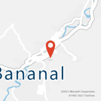 Mapa com localização da Agência AC BANANAL