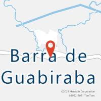 Mapa com localização da Agência AC BARRA DE GUABIRABA