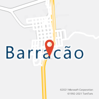 Mapa com localização da Agência AC BARRACAO