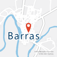 Mapa com localização da Agência AC BARRAS