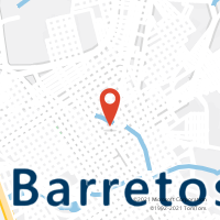 Mapa com localização da Agência AC BARRETOS