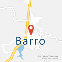Mapa com localização da Agência AC BARRO