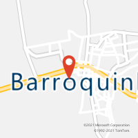 Mapa com localização da Agência AC BARROQUINHA