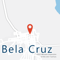 Mapa com localização da Agência AC BELA CRUZ