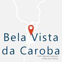 Mapa com localização da Agência AC BELA VISTA DA CAROBA
