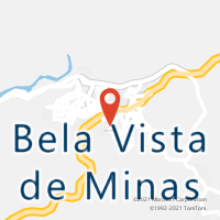 Mapa com localização da Agência AC BELA VISTA DE MINAS