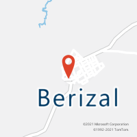 Mapa com localização da Agência AC BERIZAL