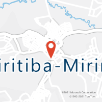 Mapa com localização da Agência AC BIRITIBA MIRIM