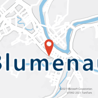 Mapa com localização da Agência AC BLUMENAU