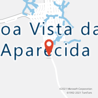 Mapa com localização da Agência AC BOA VISTA DA APARECIDA