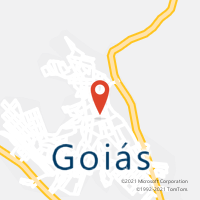 Mapa com localização da Agência AC BOM JARDIM DE GOIAS