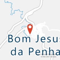 Mapa com localização da Agência AC BOM JESUS DA PENHA