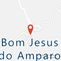 Mapa com localização da Agência AC BOM JESUS DO AMPARO
