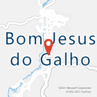 Mapa com localização da Agência AC BOM JESUS DO GALHO