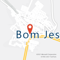 Mapa com localização da Agência AC BOM JESUS