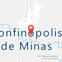Mapa com localização da Agência AC BONFINOPOLIS DE MINAS