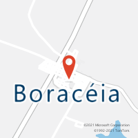 Mapa com localização da Agência AC BORACEIA