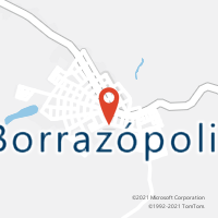 Mapa com localização da Agência AC BORRAZOPOLIS