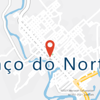 Mapa com localização da Agência AC BRACO DO NORTE