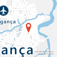 Mapa com localização da Agência AC BRAGANCA