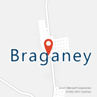Mapa com localização da Agência AC BRAGANEY