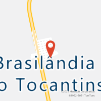 Mapa com localização da Agência AC BRASILANDIA DO TOCANTINS